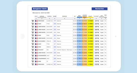 Une sélection de VO calibrés pour vos marges